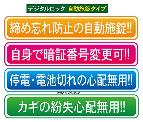 Amazon.co.jp: デジタルロックDX シルバー色 TLH 自動施錠タイプ 住宅